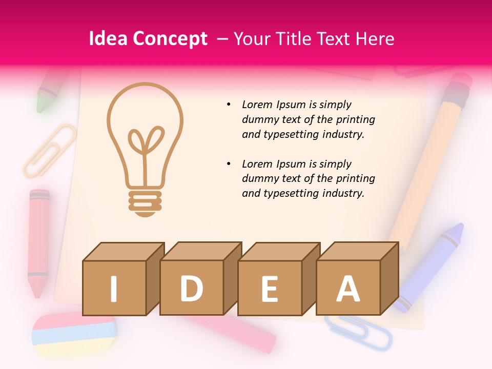 Note Illustration Design PowerPoint Template