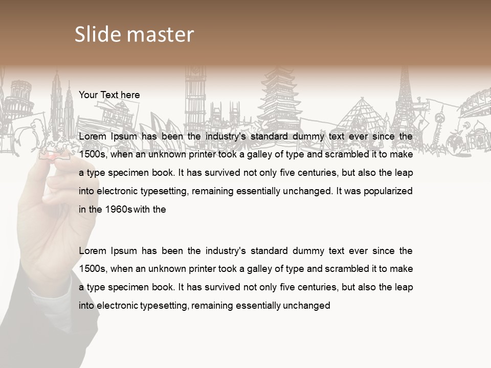 Humor Chair Toon PowerPoint Template