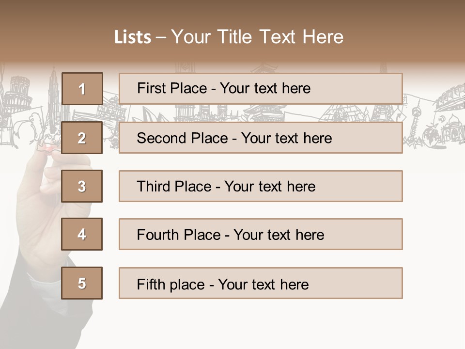 Humor Chair Toon PowerPoint Template