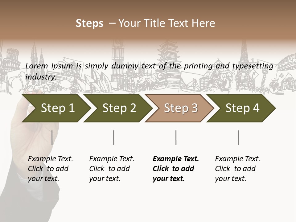 Humor Chair Toon PowerPoint Template