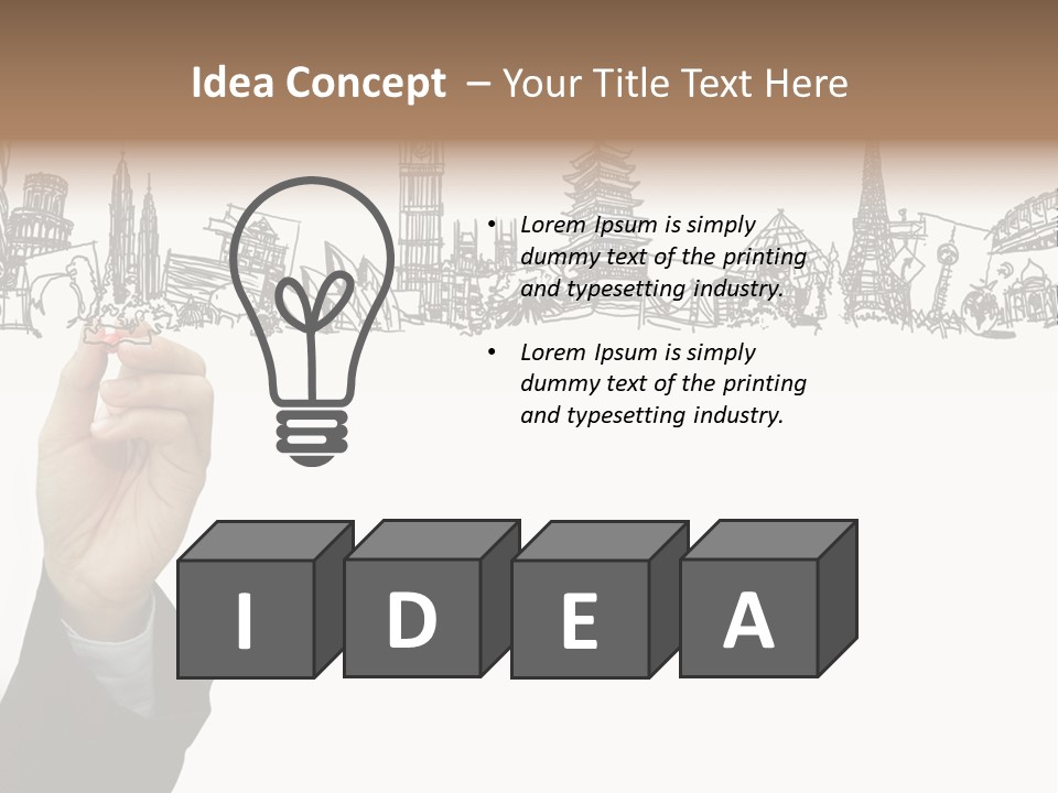 Humor Chair Toon PowerPoint Template