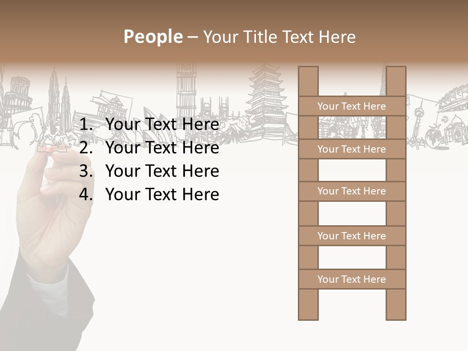 Humor Chair Toon PowerPoint Template