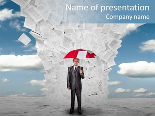 Serious Sky Man PowerPoint Template