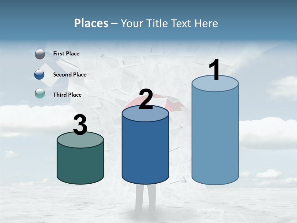 Serious Sky Man PowerPoint Template