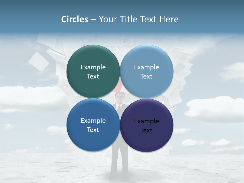 Serious Sky Man PowerPoint Template