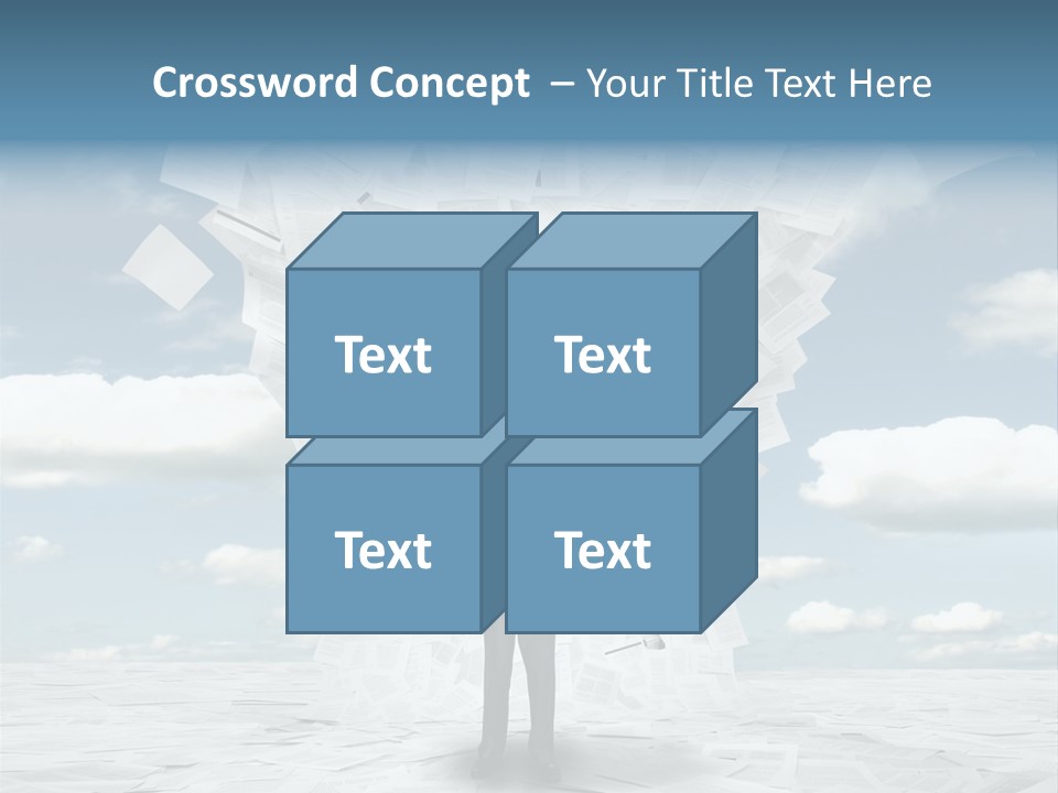 Serious Sky Man PowerPoint Template