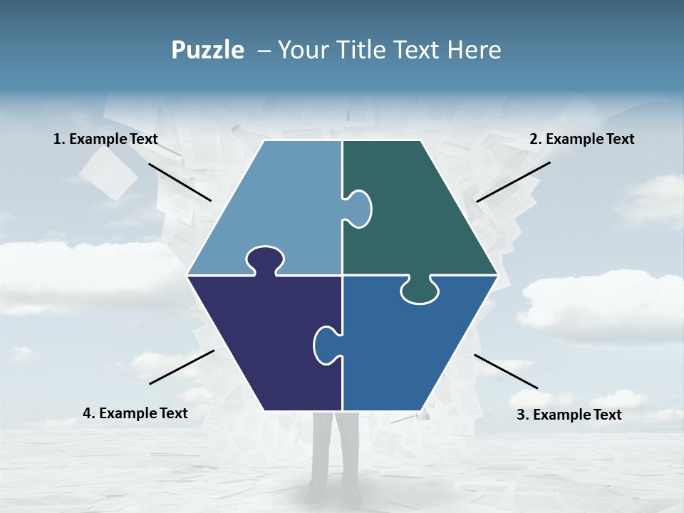 Serious Sky Man PowerPoint Template