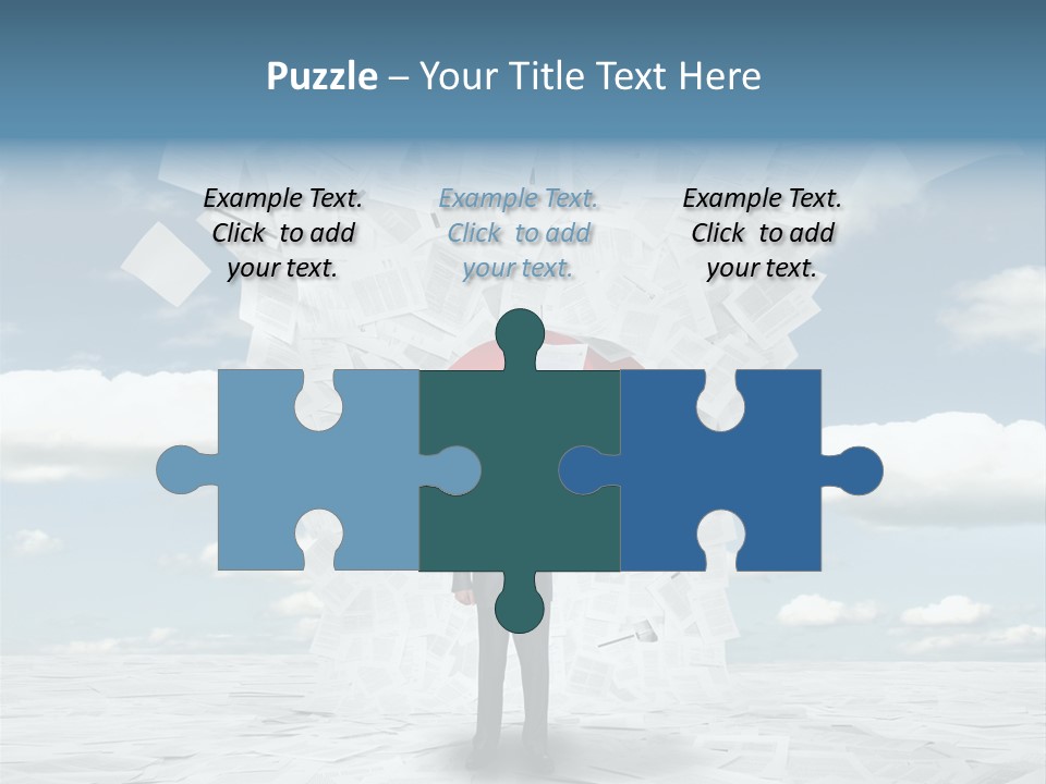 Serious Sky Man PowerPoint Template