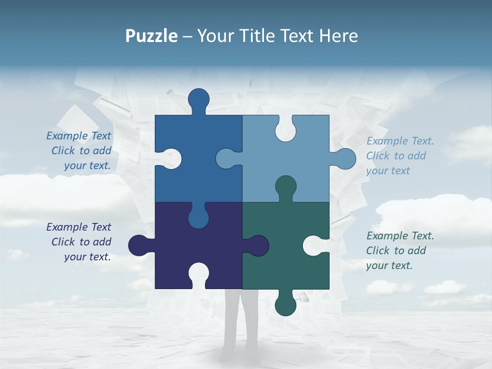 Serious Sky Man PowerPoint Template