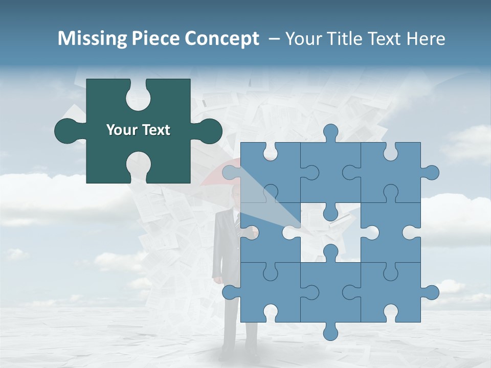 Serious Sky Man PowerPoint Template