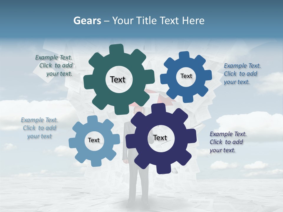 Serious Sky Man PowerPoint Template