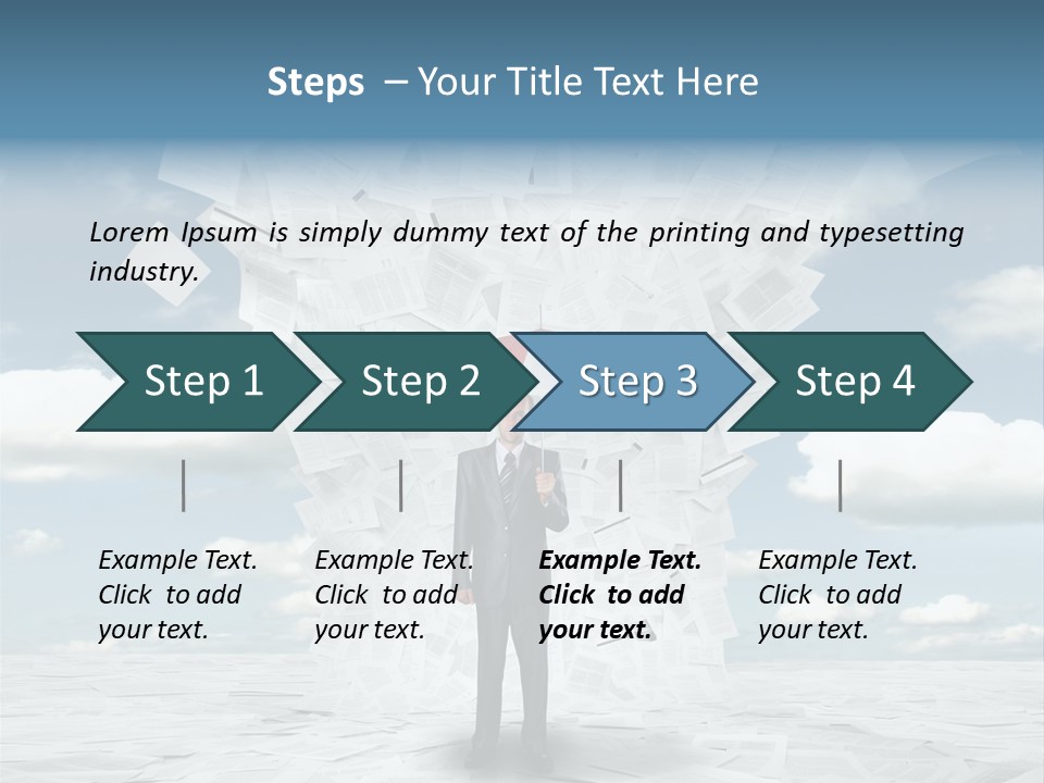 Serious Sky Man PowerPoint Template