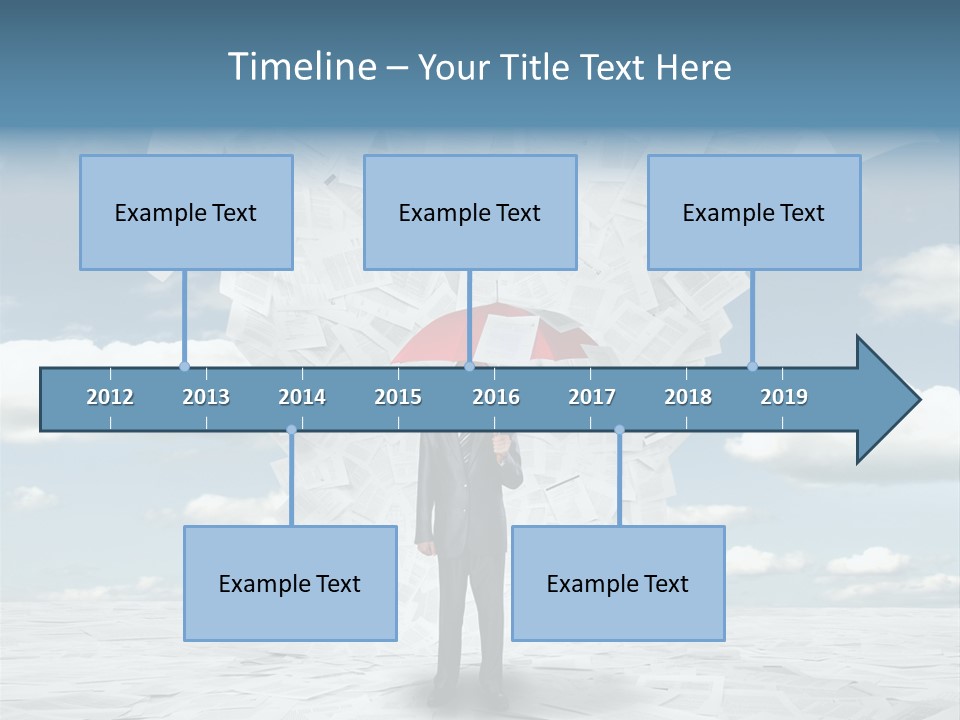 Serious Sky Man PowerPoint Template