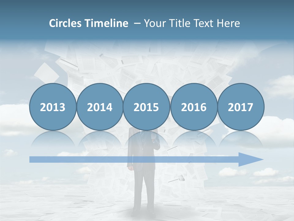 Serious Sky Man PowerPoint Template