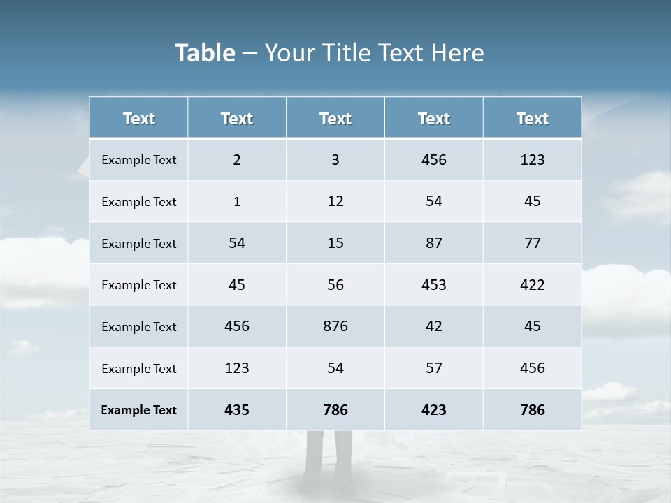 Serious Sky Man PowerPoint Template