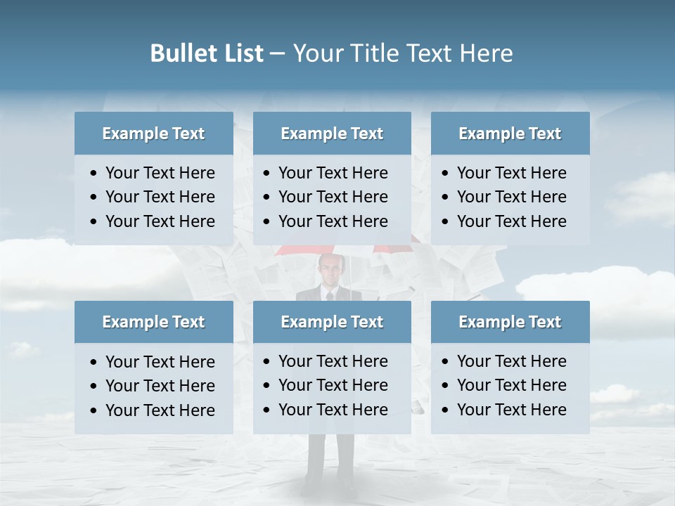 Serious Sky Man PowerPoint Template