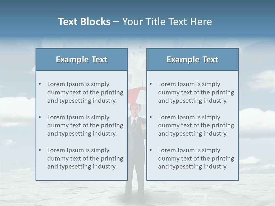 Serious Sky Man PowerPoint Template