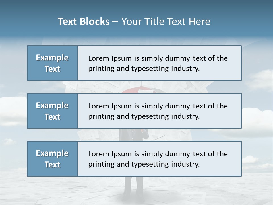 Serious Sky Man PowerPoint Template