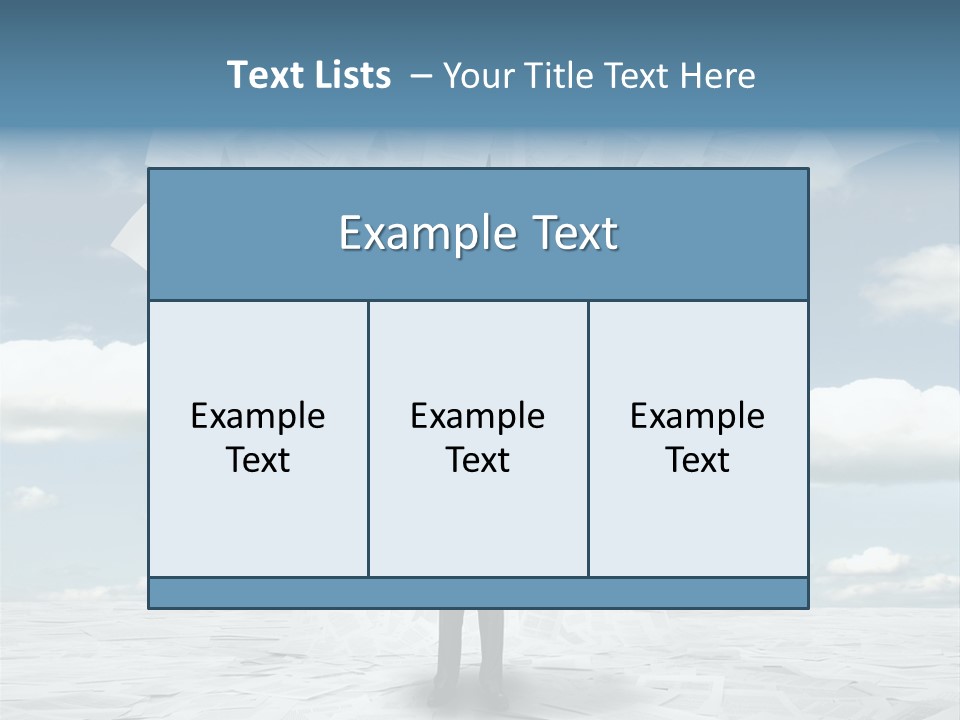 Serious Sky Man PowerPoint Template