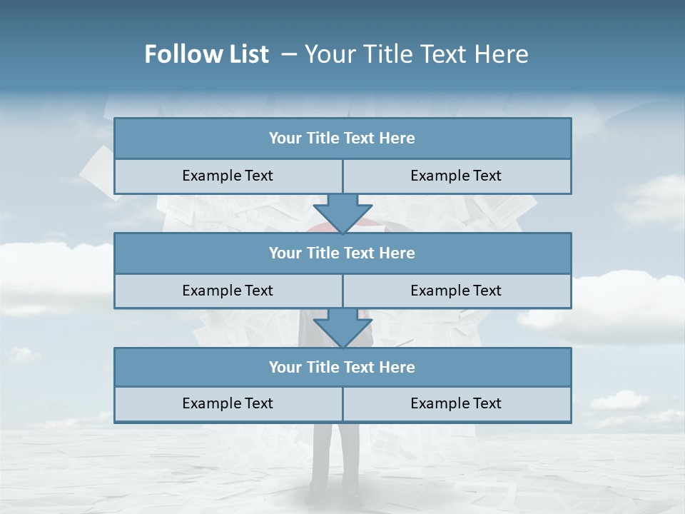 Serious Sky Man PowerPoint Template