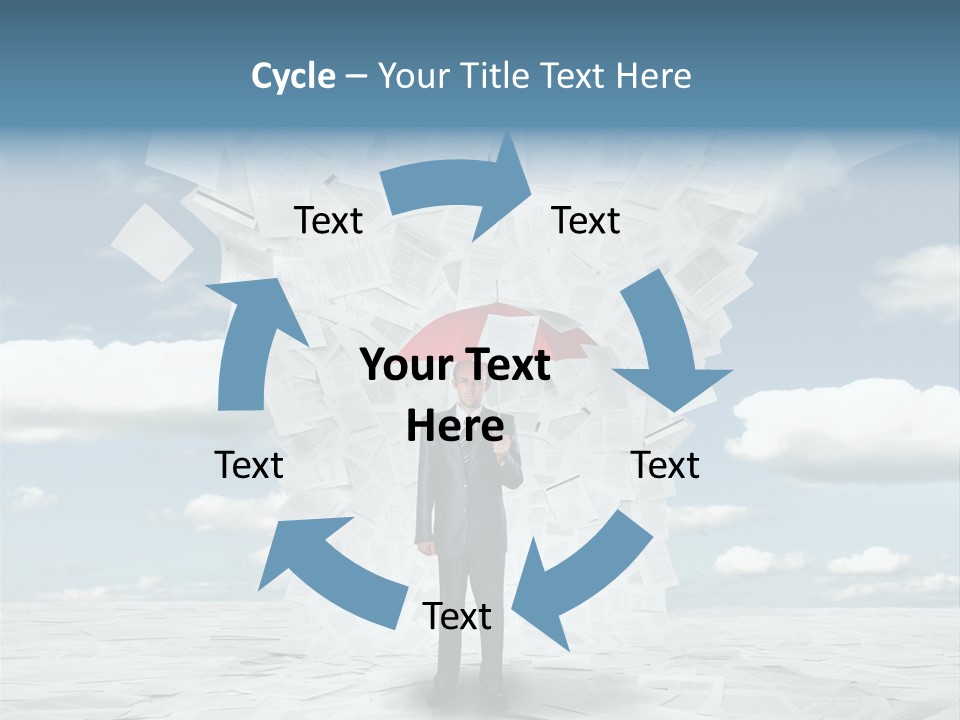Serious Sky Man PowerPoint Template