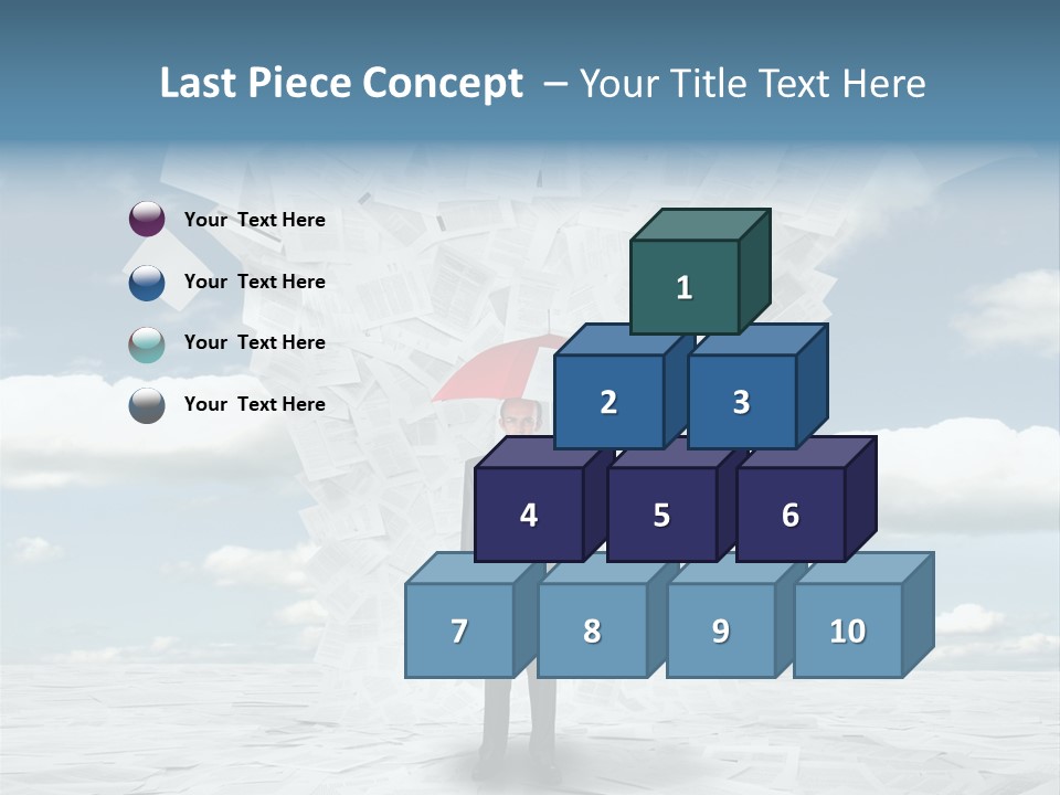 Serious Sky Man PowerPoint Template