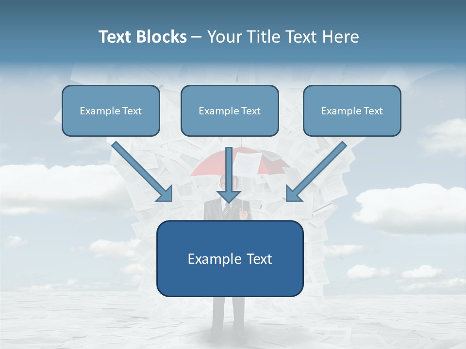 Serious Sky Man PowerPoint Template