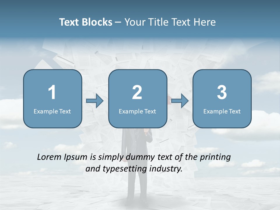 Serious Sky Man PowerPoint Template
