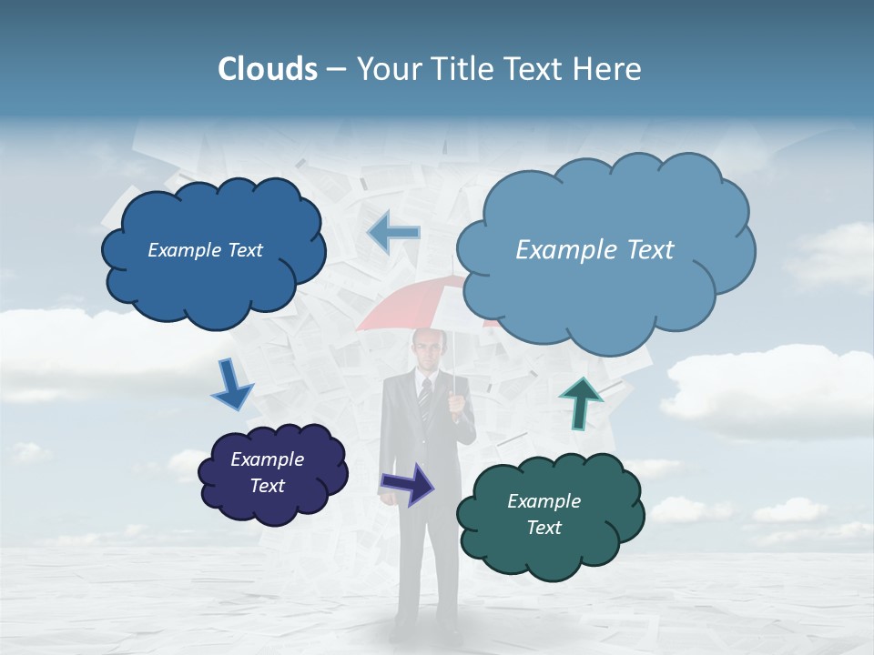 Serious Sky Man PowerPoint Template