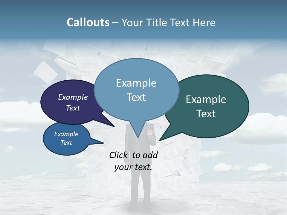 Serious Sky Man PowerPoint Template