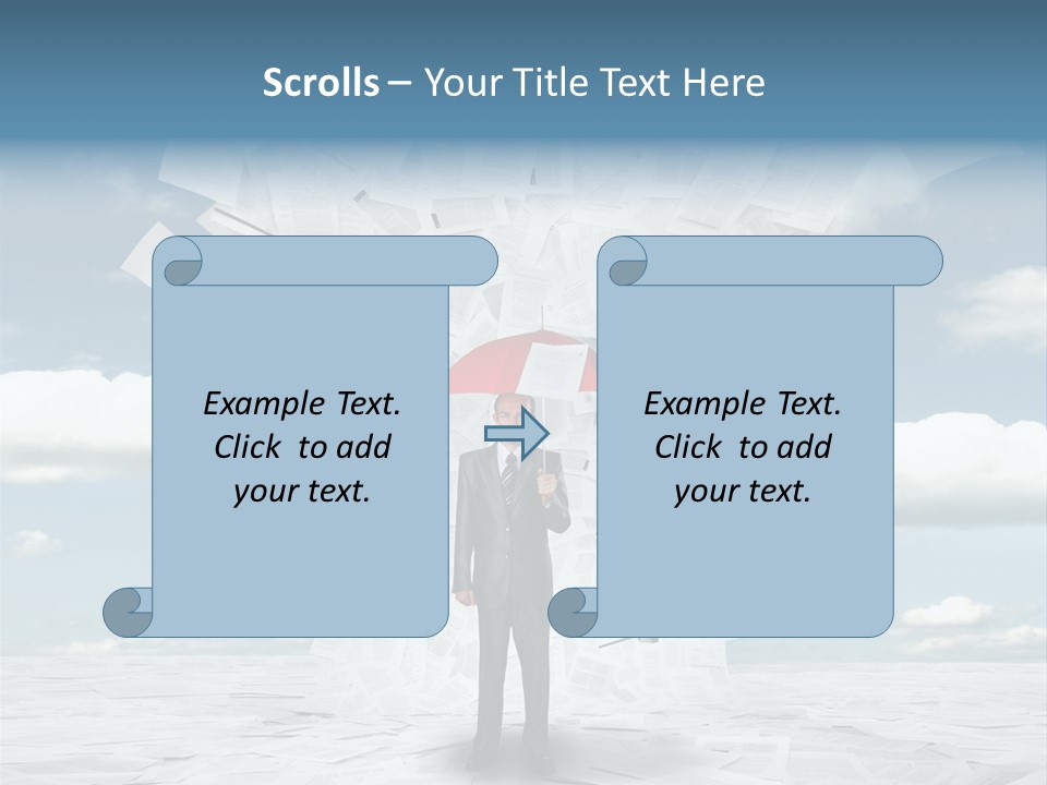 Serious Sky Man PowerPoint Template