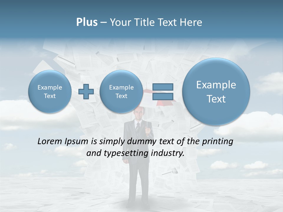 Serious Sky Man PowerPoint Template