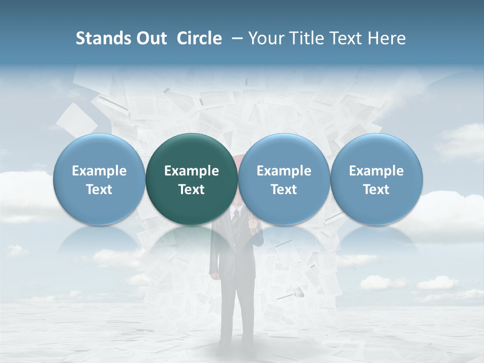 Serious Sky Man PowerPoint Template