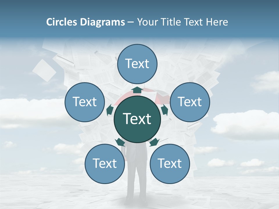 Serious Sky Man PowerPoint Template