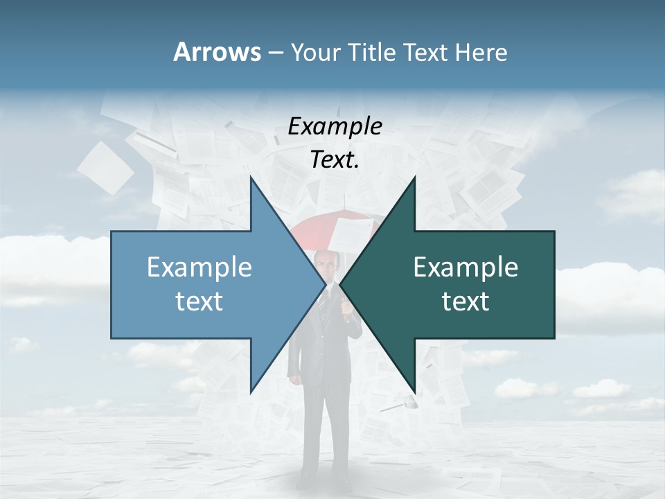 Serious Sky Man PowerPoint Template