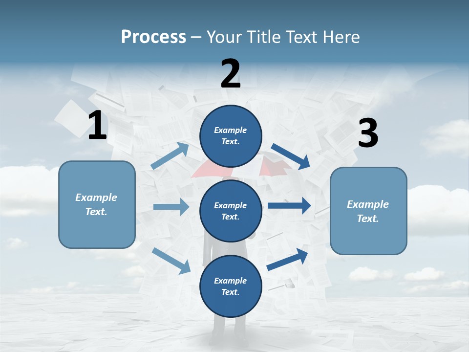 Serious Sky Man PowerPoint Template