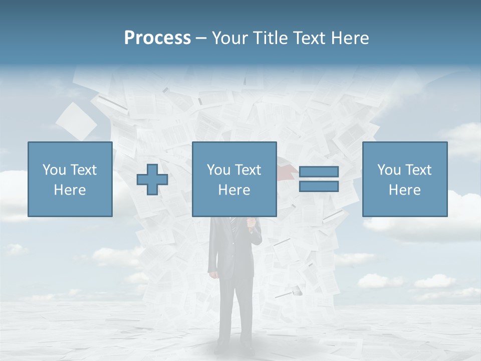 Serious Sky Man PowerPoint Template