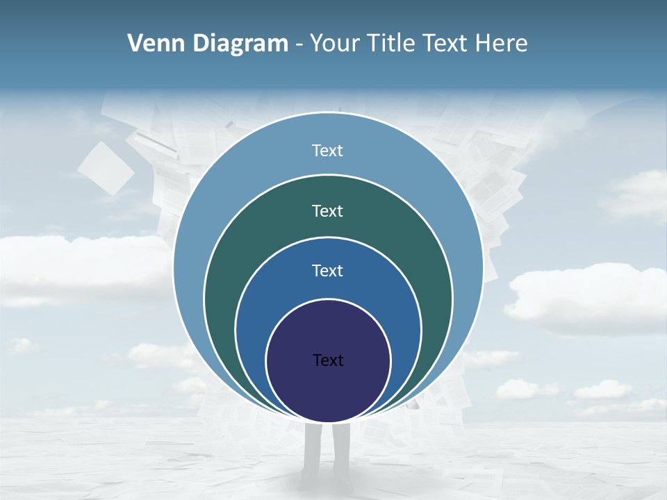 Serious Sky Man PowerPoint Template