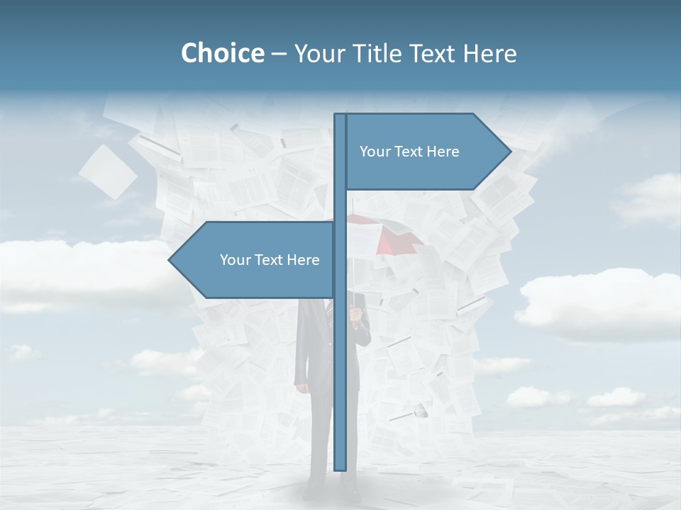 Serious Sky Man PowerPoint Template