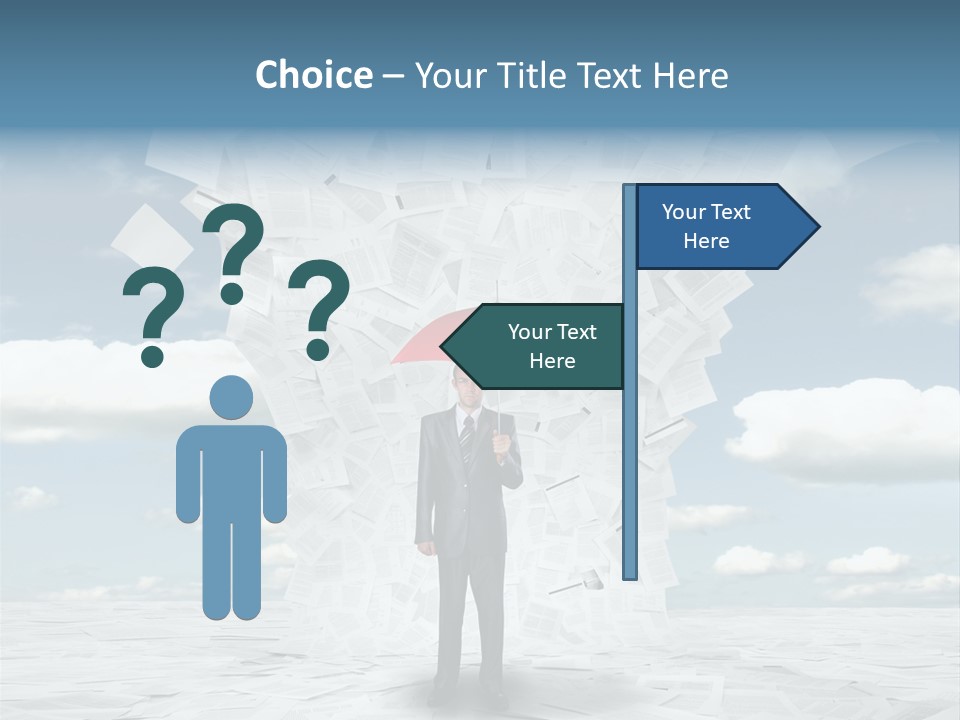 Serious Sky Man PowerPoint Template