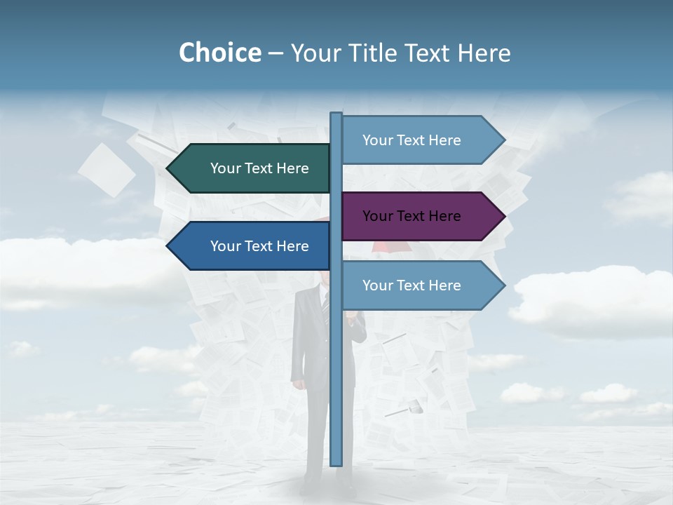 Serious Sky Man PowerPoint Template