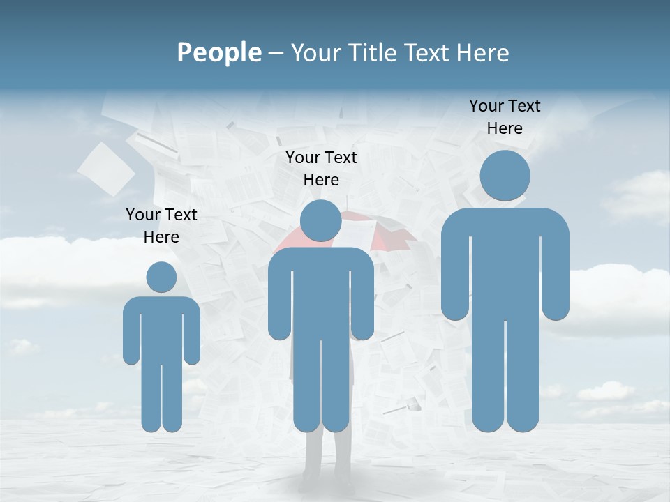 Serious Sky Man PowerPoint Template