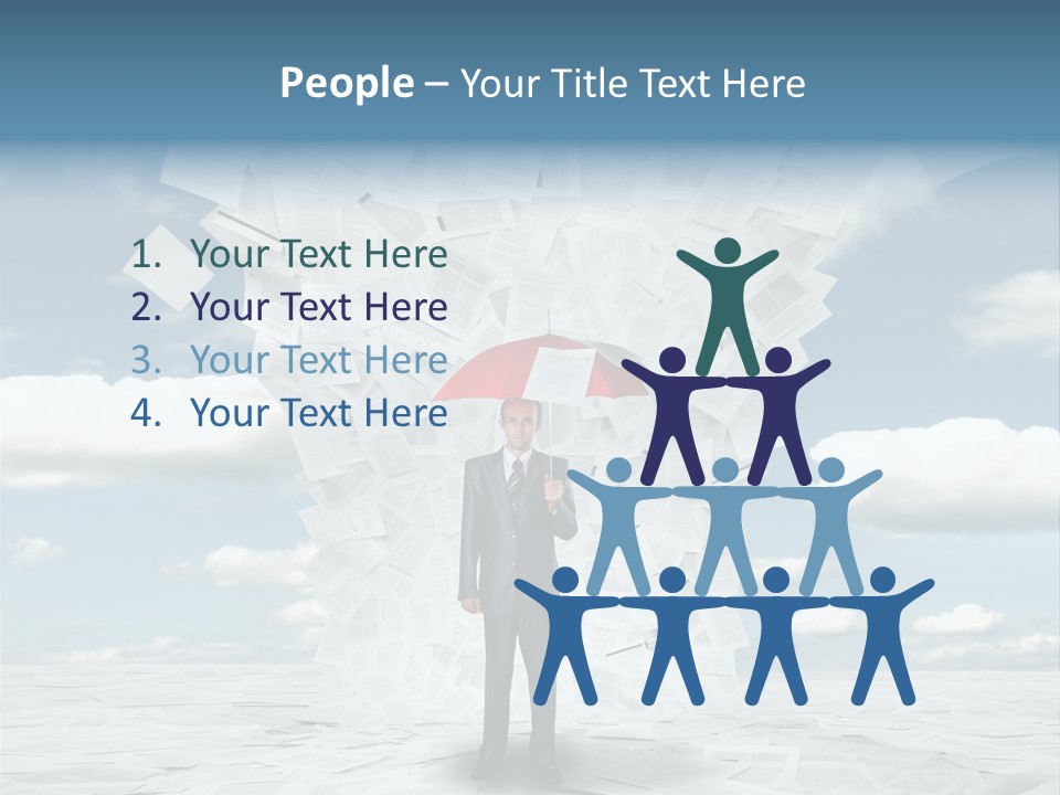 Serious Sky Man PowerPoint Template