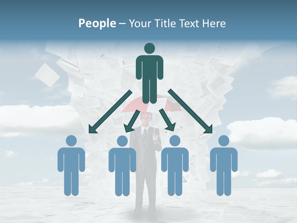 Serious Sky Man PowerPoint Template