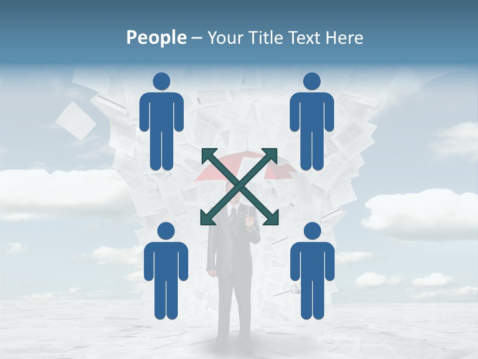 Serious Sky Man PowerPoint Template