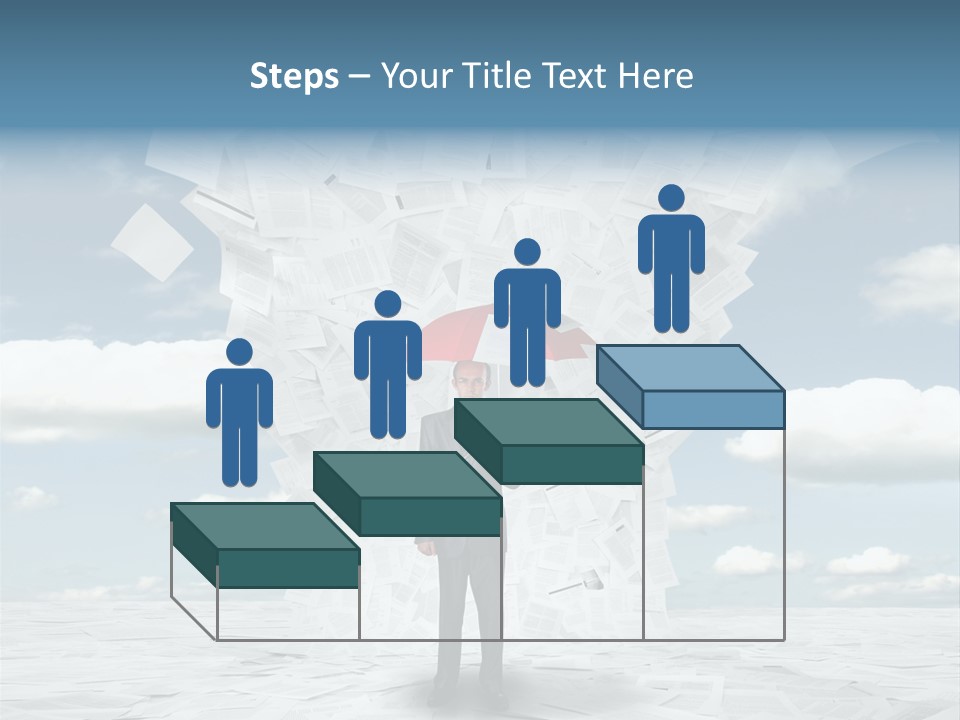 Serious Sky Man PowerPoint Template