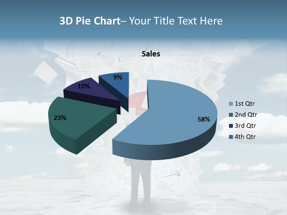 Serious Sky Man PowerPoint Template