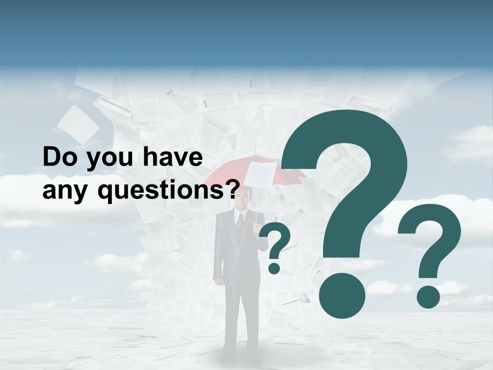 Serious Sky Man PowerPoint Template