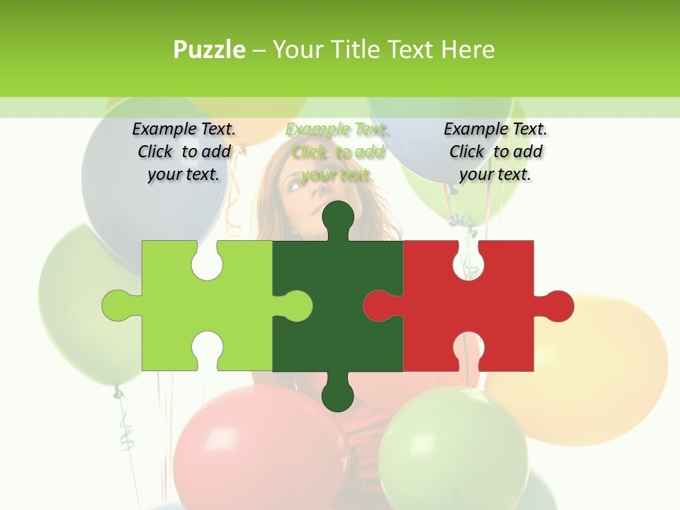 Caucasian White Cheerful PowerPoint Template