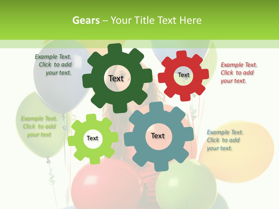 Caucasian White Cheerful PowerPoint Template